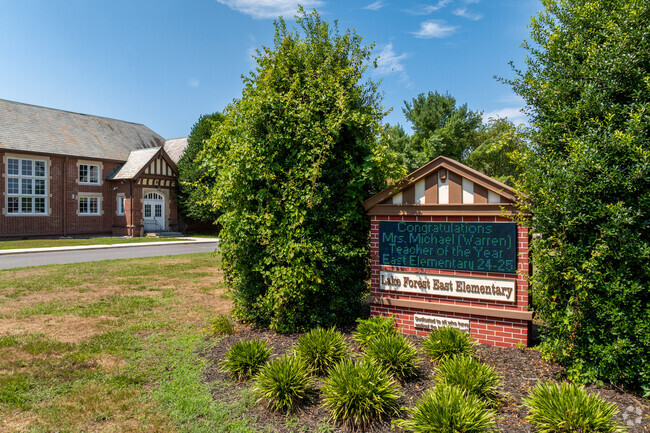 Students in grades K through 3 can attend Lake Forest East Elementary School.