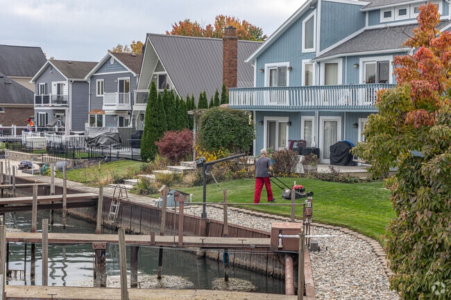 The waterfront lawns in Gibraltar will not take long to mow.