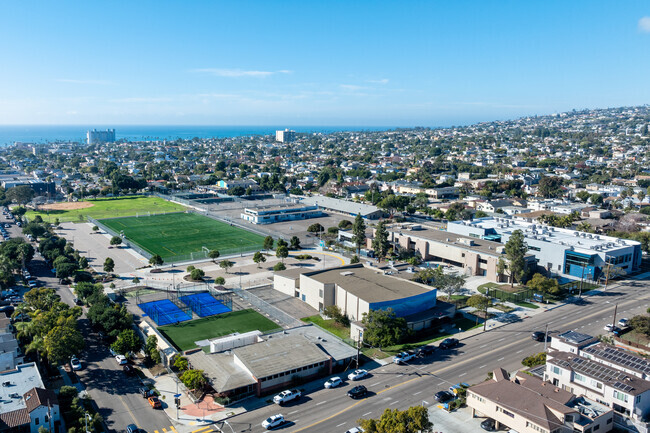A view from above Pacific Beach Middle School.