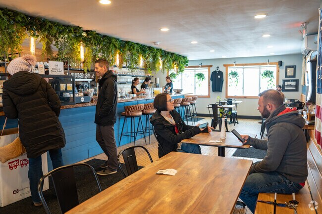 Craft Coffee House in Pendleton Center serves hand-crafted espresso and fresh sandwiches.