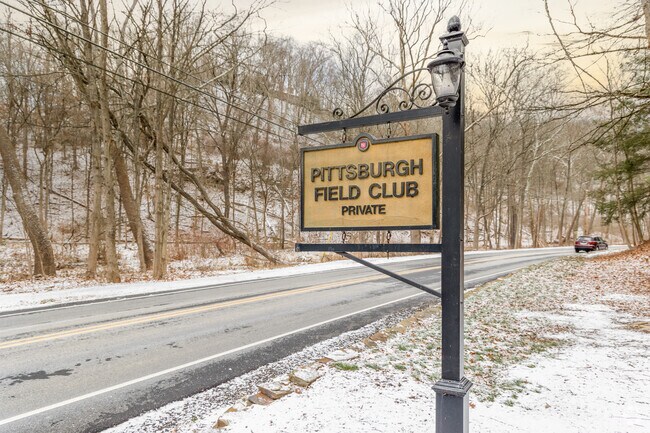 Fox Chapel features the Pittsburgh Field Club for golf and other activities.