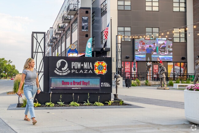 MIA/POW Plaza is a great place to sit back and eat outdoors and enjoy the summer weather.