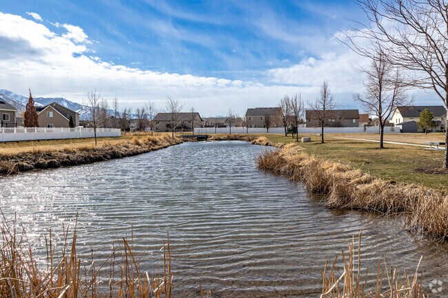 Take in peaceful water sights and sounds at Clear Creek Park in Nibley.