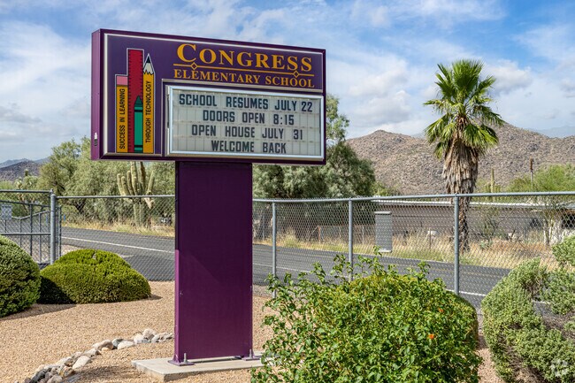 Congress Elementary School is the only school located in Congress.