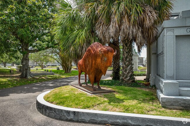 Metairie Cemetery in Lakewood features monuments of creative artistry.