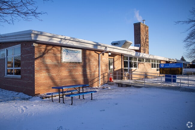 East Elementary School serves approximately 275 students.