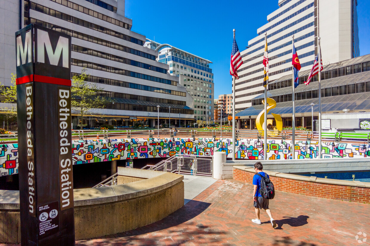 Downtown Bethesda MD in the Washington DC area