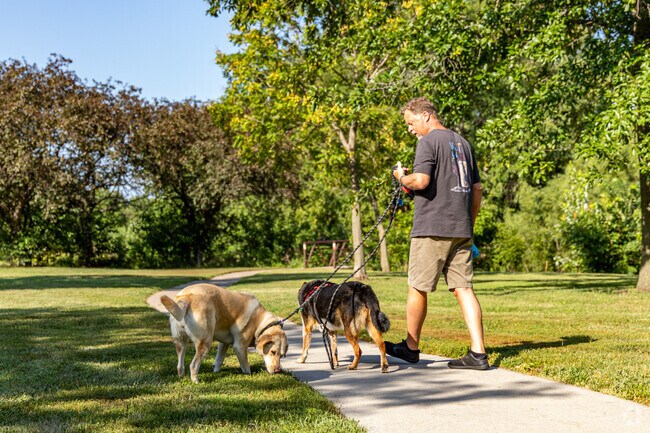 Taylor Park has a walking path for locals to enjoy.