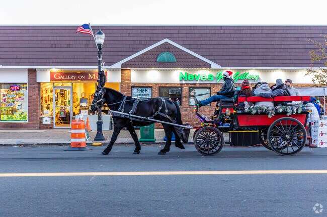 A ride in a horse drawn carriage up and down Main St. is always fun to do at the Winterfest.