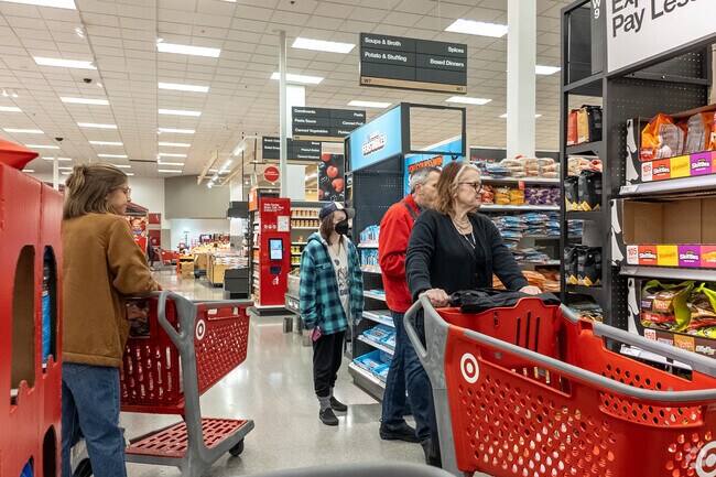 Target is a Minnesota-based retailer known for quality goods and good prices near John Adams.