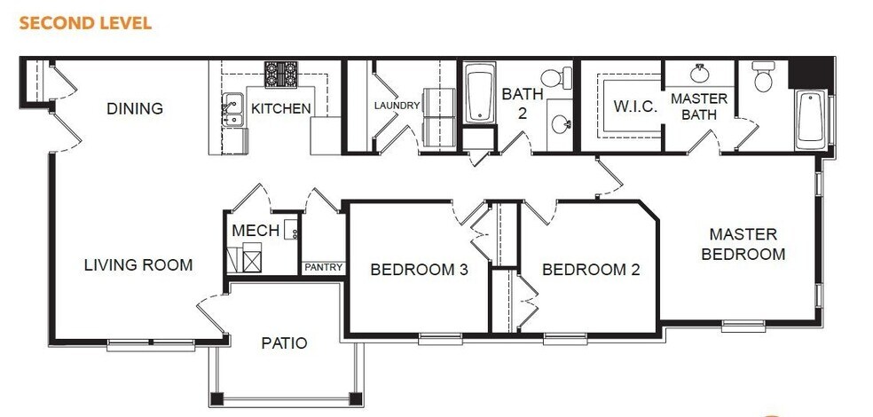 Condo A Second Level Floorplan