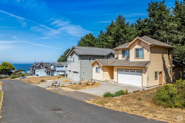 You will find rows of older 2-story homes in Shelter Cove.
