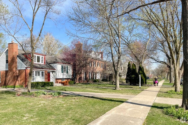 In Forest Hills, diverse houses on spacious quarter-acre lots are common.