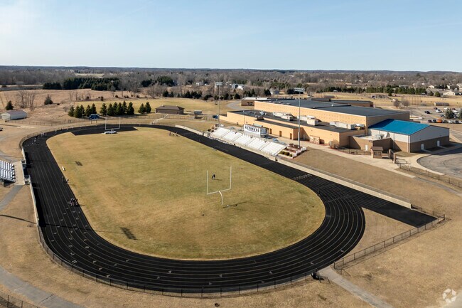 Children can easily walk or bike to Grass Lake High School.