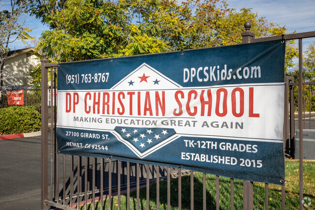 DP Christian School in Hemet provides faith-based education services.