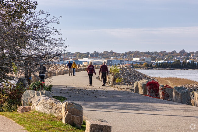Take a stroll along the hurricane barrier in Fairhaven/Harbor View.
