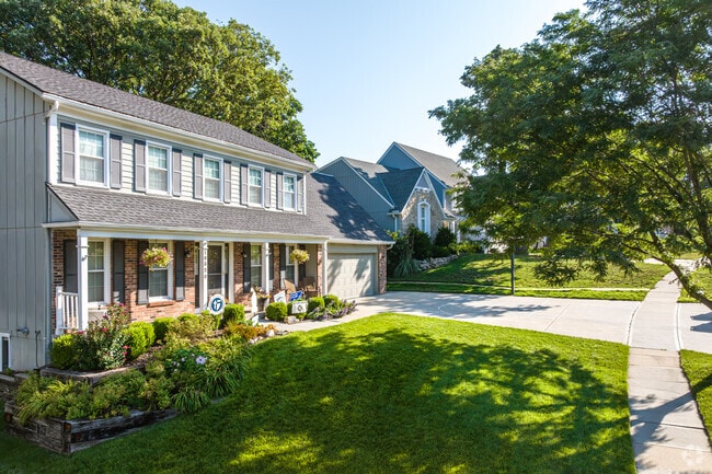 In the Oak Park neighborhood, you will find 2 story homes with 2 car garages.