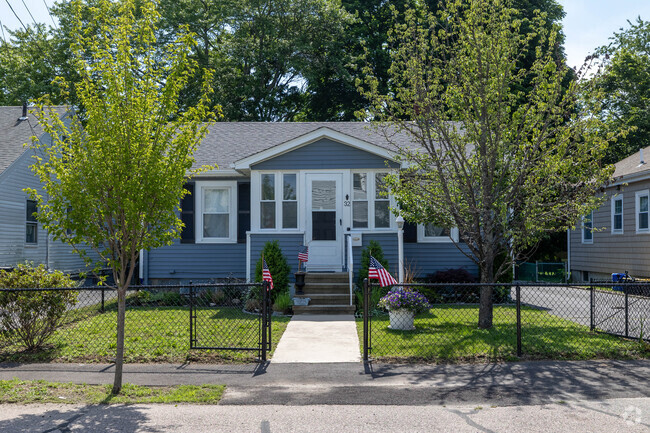 This ranch style home is feeling particularly patriotic this time of year in Adams Shore.