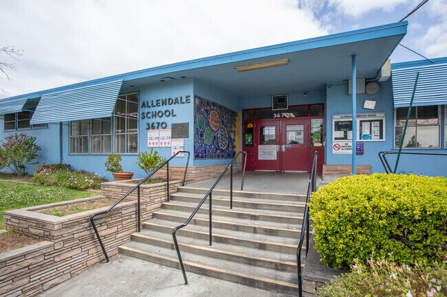 Allendale Elementary is central to the Allendale neighborhood and most students walk each day.