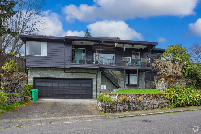 Mid-century modern home in the South Burlingame neighborhood.