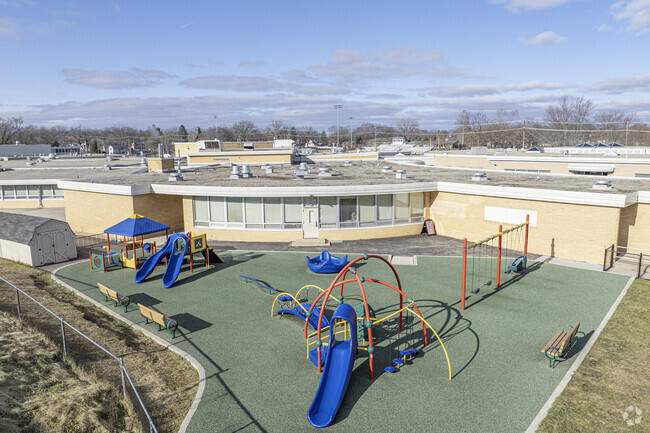 The playground at Edgebrook Elementary School provides students a lot of stimulation.