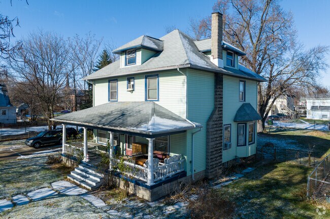 Big classic American Foursquares are a common sight throughout Lagrange.