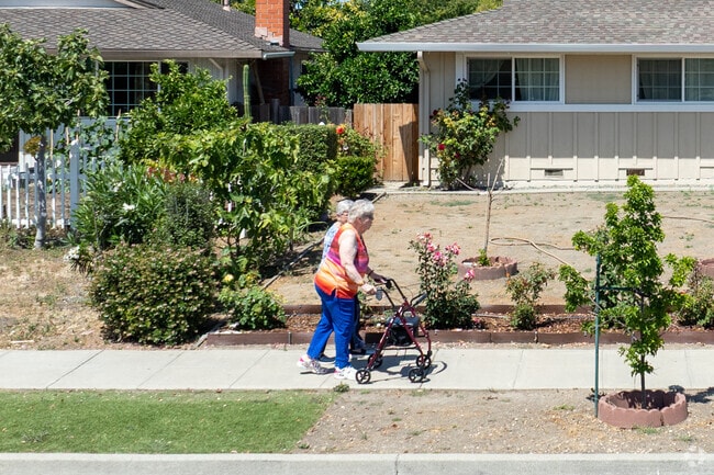 Shawnee’s peaceful sidewalks provide the perfect setting for seniors to stay active and connected.