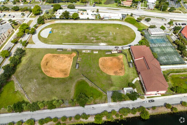 Students can enjoy using the Baseball diamonds for games.