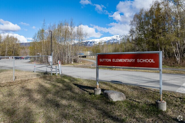 Sutton Elementary School is located down a country road with beautiful views.