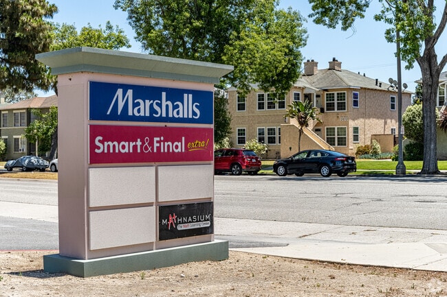 There are convenient shopping options available right in the middle of Los Cerritos.