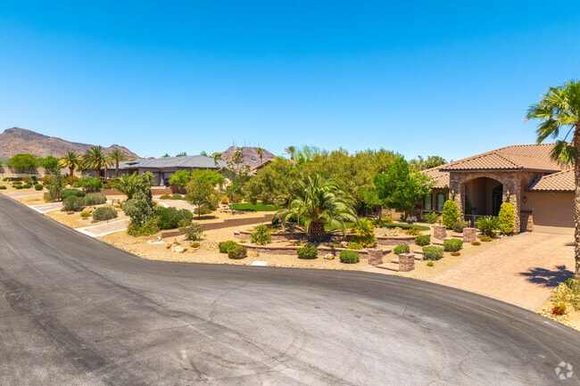 Paradise Hills is seen with many custom-built homes.