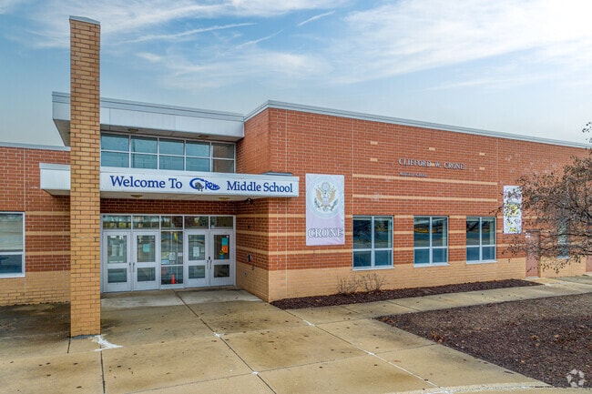 Clifford Crone Middle School has 842 students in grades 6-8.