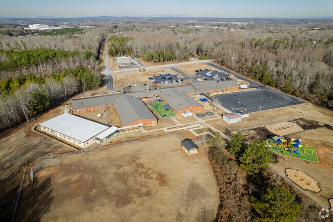Aerial overview of Limestone-Central Elementary School