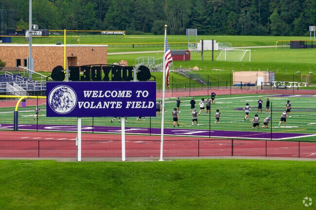 Dryden High School is home to Volante Field and the Dryden Lions team.