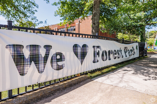 Community pride is front and center at Forest Park Elementary School.