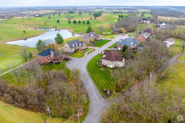 Newly constructed luxury homes sit alongside the Golf Course in Becknerville.