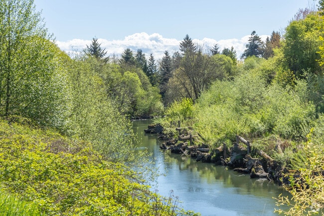 The Green River winds its way along The Lakes neighborhood and is a site to see.