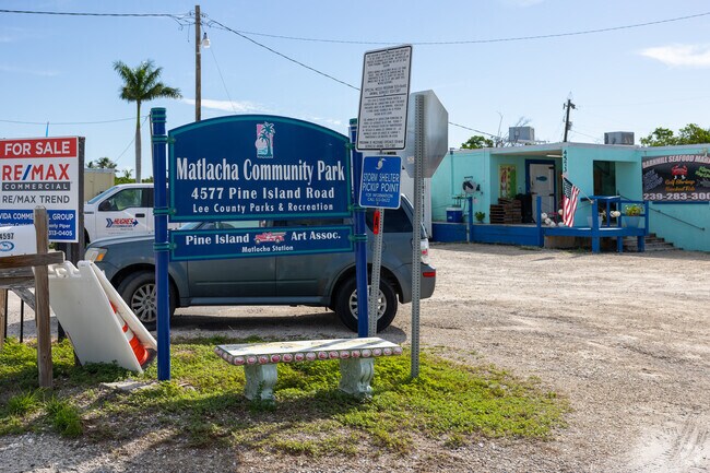 Matlacha Community Park has many fishing and seafood related supplies.