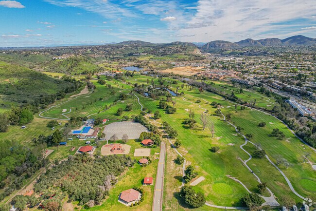 Admiral Baker Park aerial perspective of some the farm land.