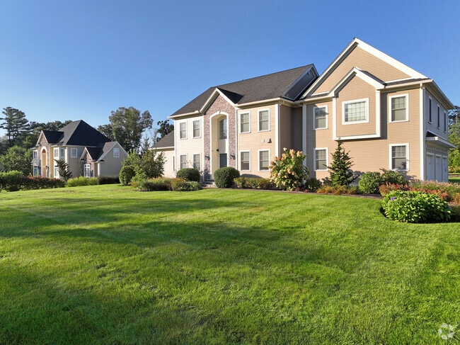 Large new construction homes line Leblanc Lane in Middleton.