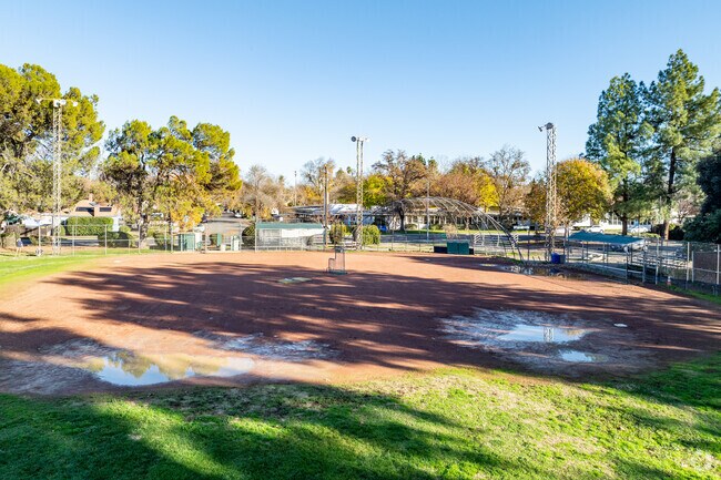 This is a baseball field located behind Martin Luther King, Jr High School.