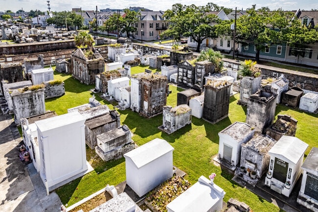 Historic Saint Louis Cemetery No2 located in the Iberville neighborhood.