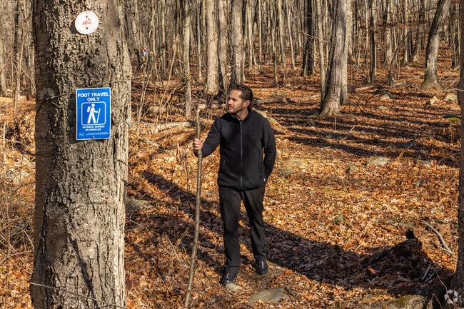 Finch Brook Preserve near East End District offers trails through wetlands and forests.