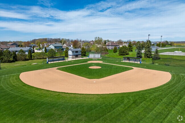 The baseball field at Ozaukee Elementary School.