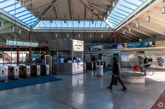 The North Concord BART station in Sun Terrace is one of the less busy BART stations of the Bay.