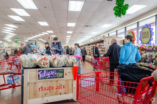 The Trader Joe's near Winston Park is a popular location for produce and flowers.