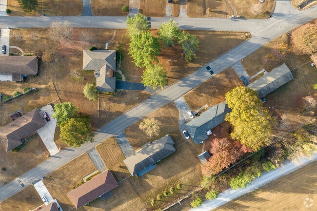 Bonny Oaks homes sit on neatly planned rows and often have similar plans.