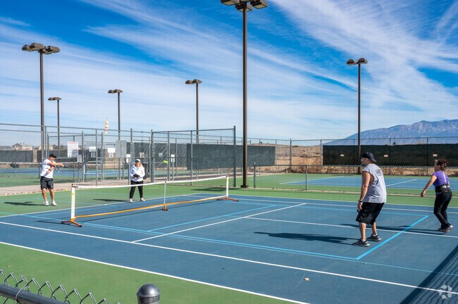 Locals enjoy pickleball at Ventana Ranch Park in Ventana Ranch.