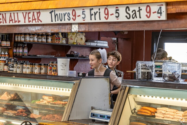 The deli counter at the Trenton Farmers Market always has a wait.