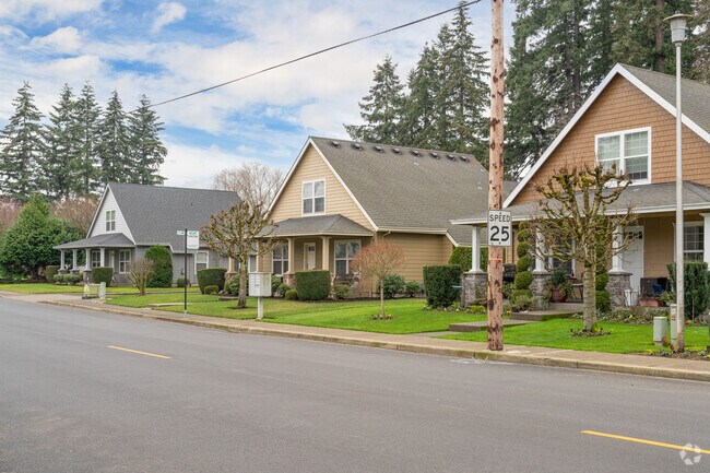You'll find several styles of Bungalow homes in central Canby.